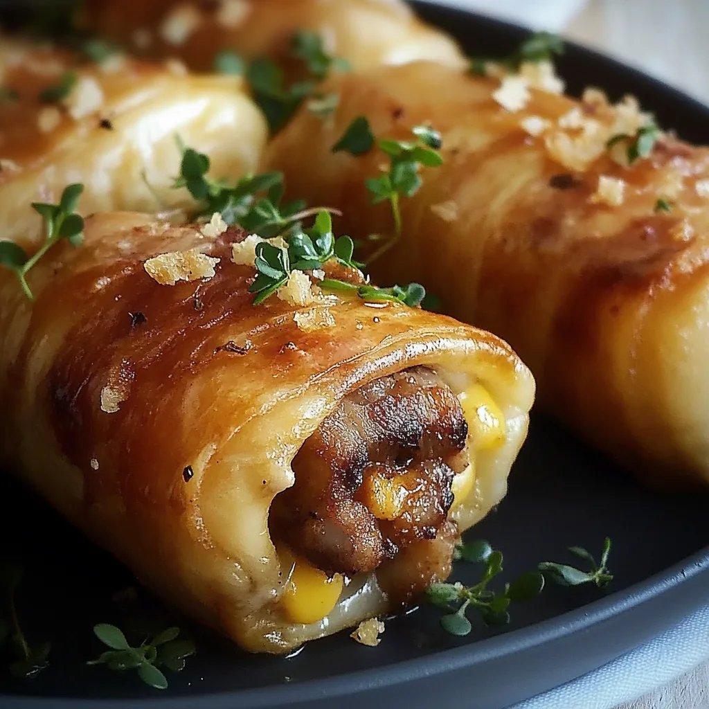 Schnelle & Leckere Wurst-Ei-Frühstücksrollen – Der perfekte Brunch-Happen!