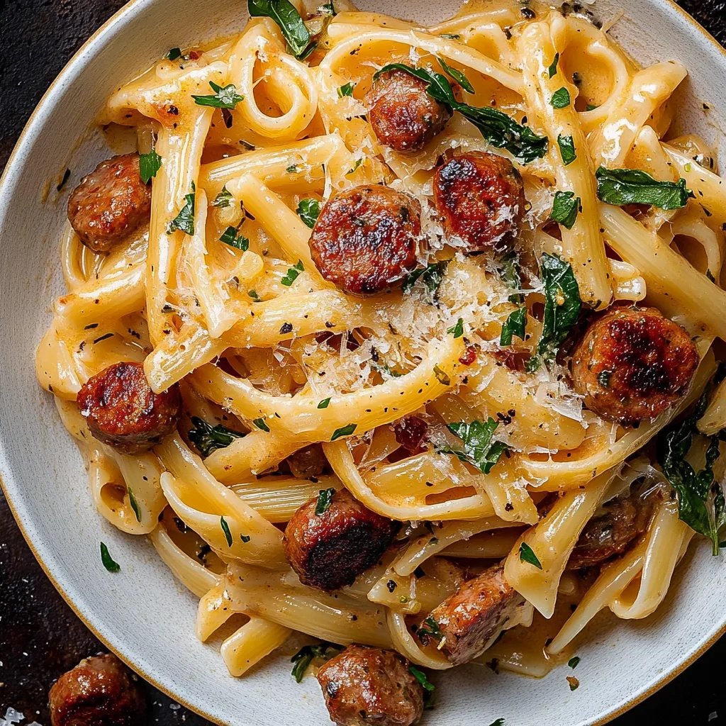 Cremige Cajun-Wurst-Pasta (Ein Topf)