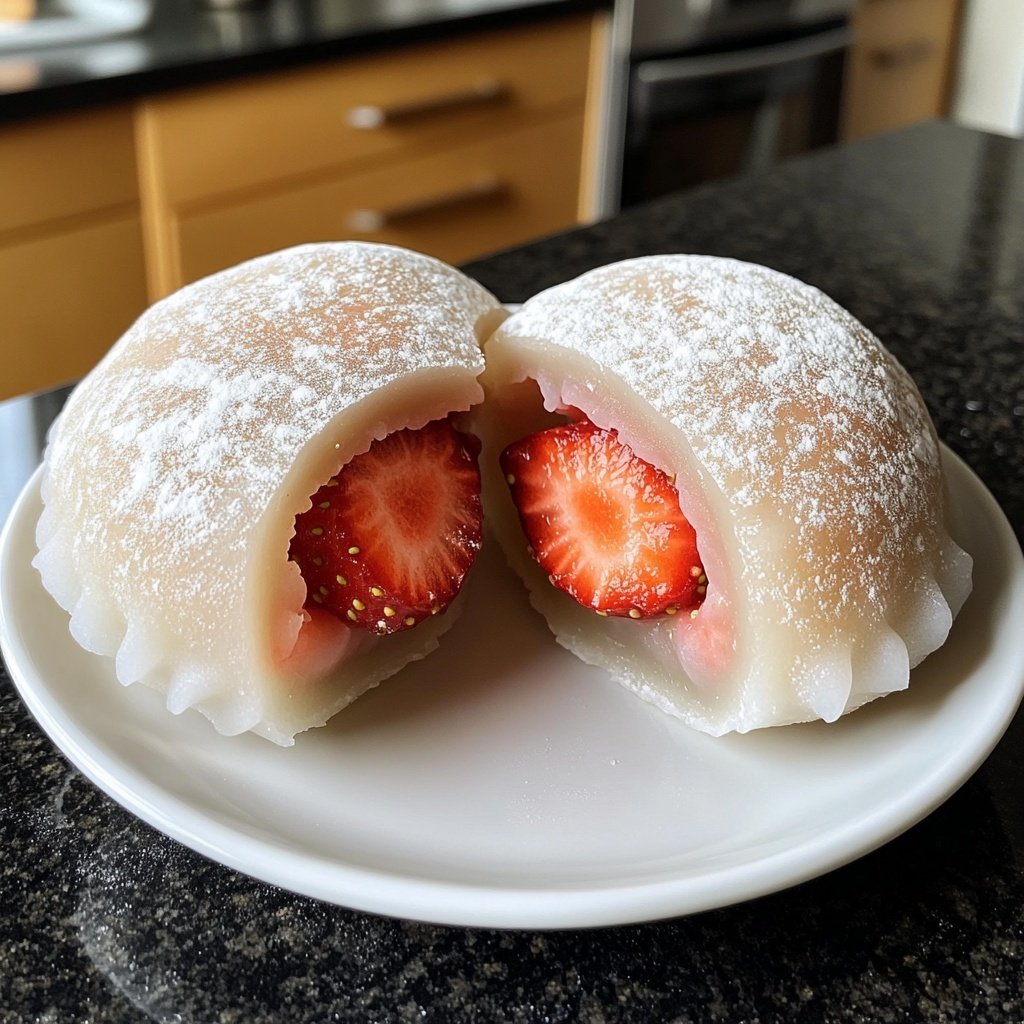 Erdbeer-Mochi