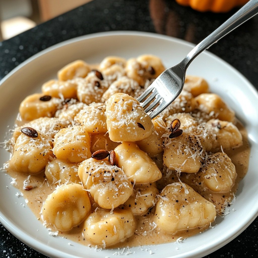 Gnocchi mit Kürbissauce