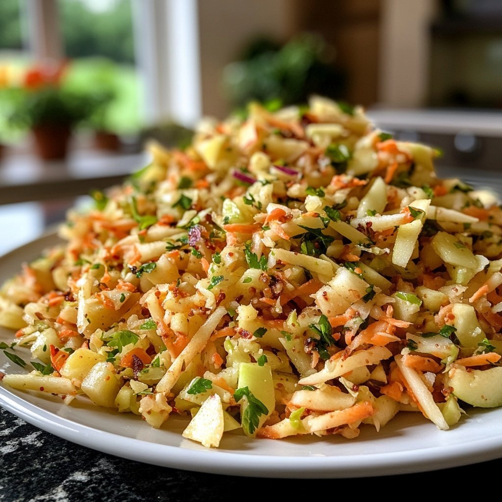 Chinakohl-Salat mit Möhre und Apfel