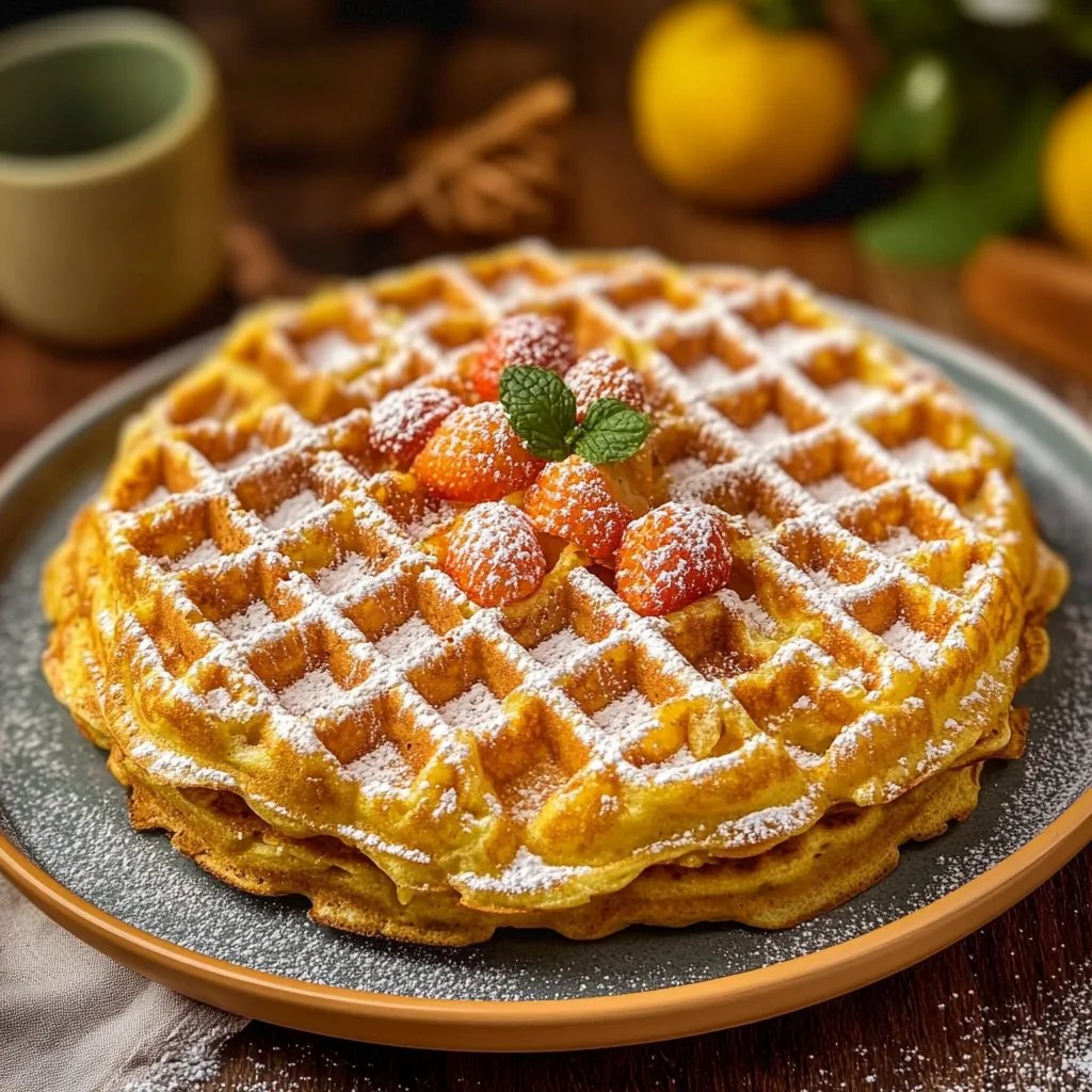 Kürbiswaffeln süß