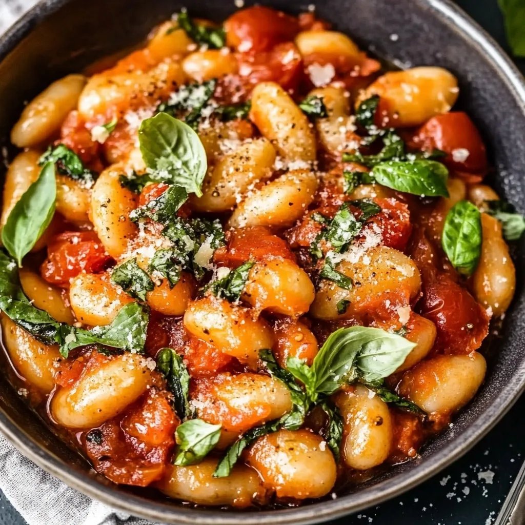 15 Minuten Tomaten Basilikum Gnocchi