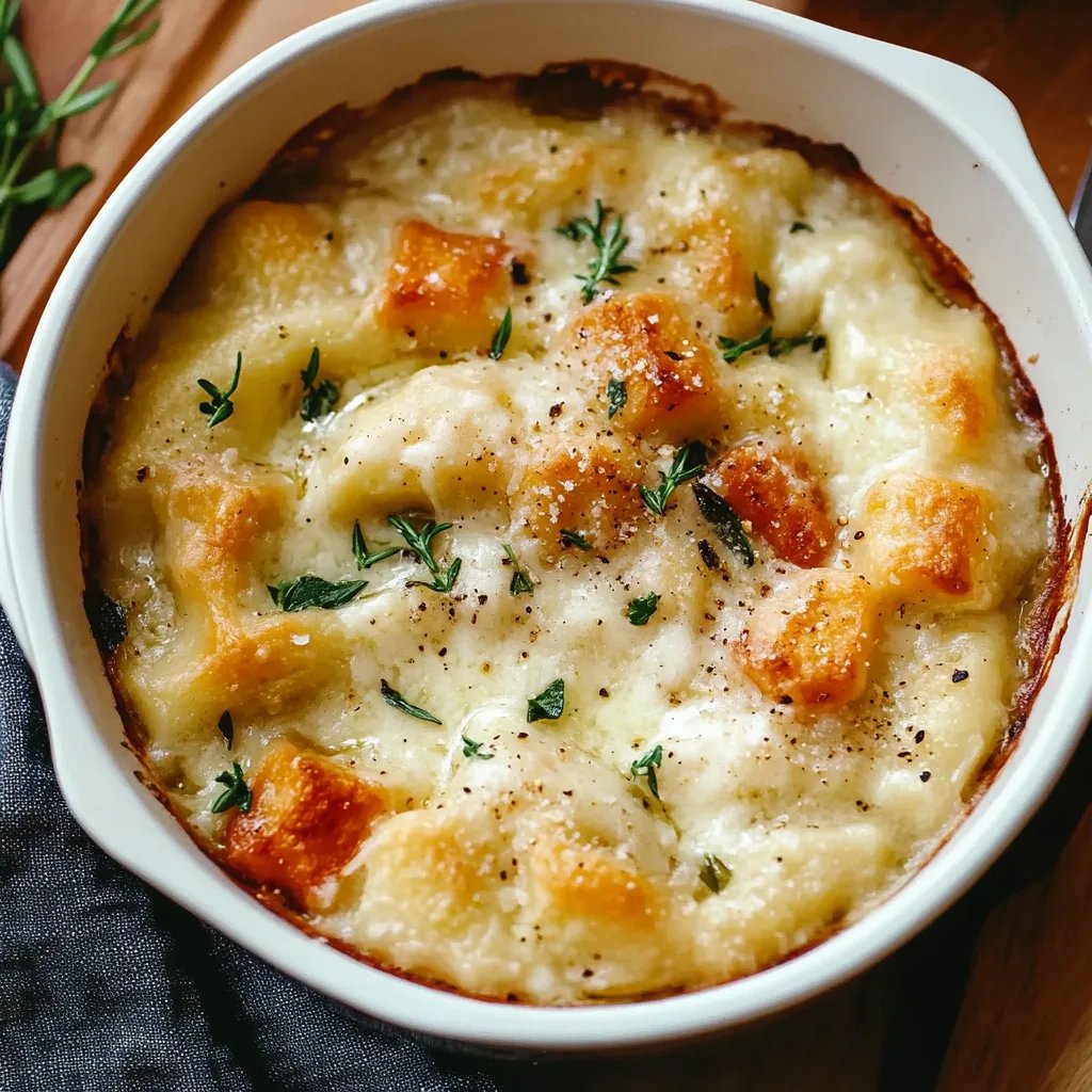 Gnocchi Kürbis Auflauf mit Lauch