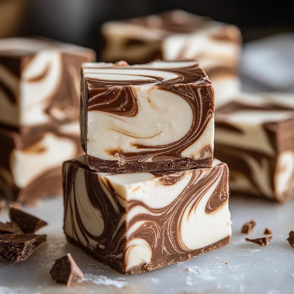 Easy Marshmallow Swirl Fudge You'll Love! 😍