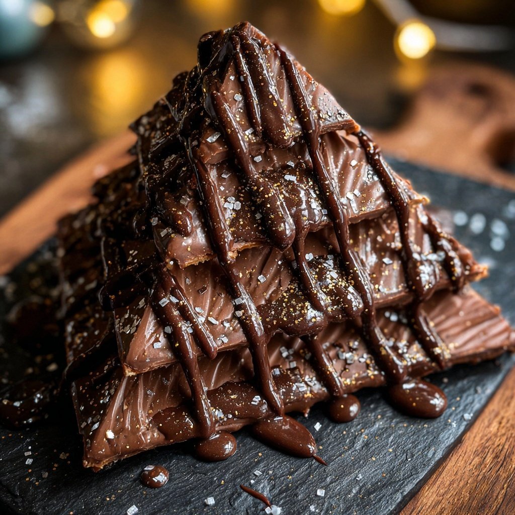 Nutella Schokoladen Weihnachtsbaum