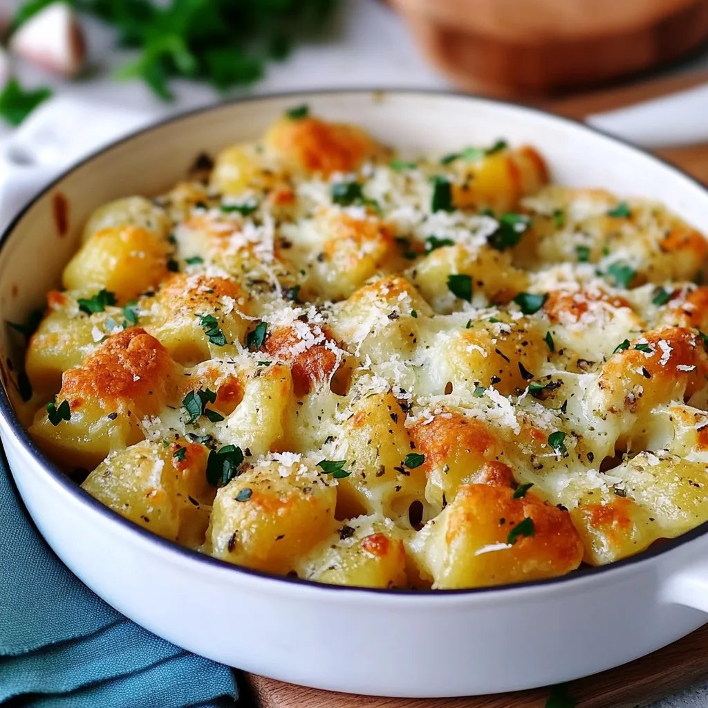 Gnocchi Kürbis Auflauf mit Lauch