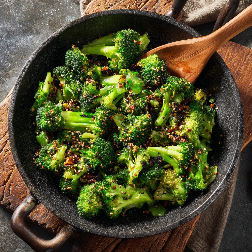 Brokkoli Pfanne Mit Sesam