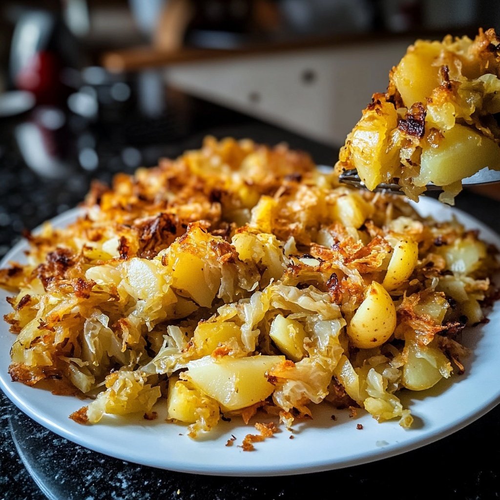 Herzhafte Spitzkohl-Kartoffel-Pfanne